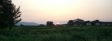 平城宮から見た日没